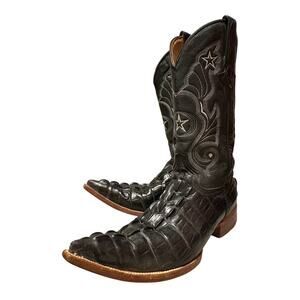 VTG Veretta Size 8.5 Men’s Exotic Leather Western Cowboy Boots Made in Mexico